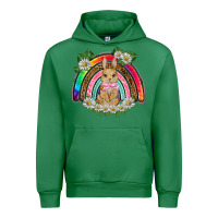 Emerald easter rabbit rainbow Urban Hoodie - BarkalooDesign