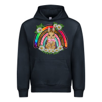 Navy easter rabbit rainbow Urban Hoodie - BarkalooDesign