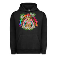 Pigment Black easter rabbit rainbow Urban Hoodie - BarkalooDesign