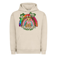 Pigment French Oak easter rabbit rainbow Urban Hoodie - BarkalooDesign