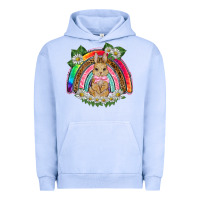 Pigment Grape Ice easter rabbit rainbow Urban Hoodie - BarkalooDesign
