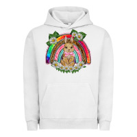 Pigment Lunar Rock easter rabbit rainbow Urban Hoodie - BarkalooDesign