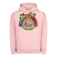 Pigment Salmon easter rabbit rainbow Urban Hoodie - BarkalooDesign