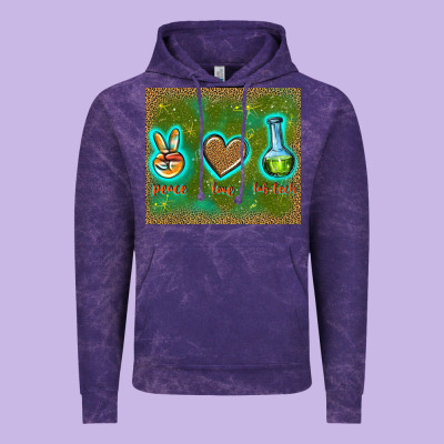 Peace Love Lab Tech Vintage Hoodie Designed By Tumblerdesignbyshophia