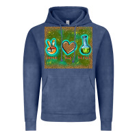 Vintage Denim peace love lab tech Vintage Hoodie - TumblerDesignByShophia