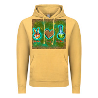 Vintage Mustard peace love lab tech Vintage Hoodie - TumblerDesignByShophia