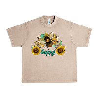 French Oak bee happy honey comb Urban Heavy Tee - JahusDesignShop