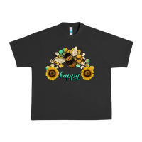 Pigment Black bee happy honey comb Urban Heavy Tee - JahusDesignShop