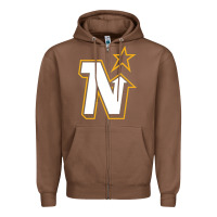 Chestnut vintage minnesota hockey   retro north stars Zipper Hoodie - lanVoArt