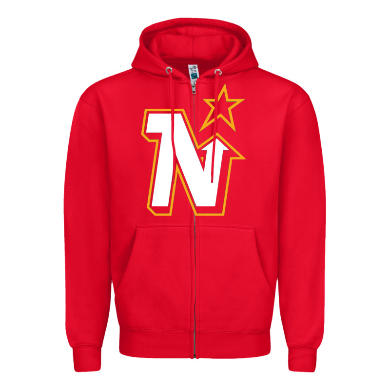 Vintage Minnesota Hockey   Retro North Stars Zipper Hoodie by lanVoArt | Teevron