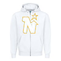 White vintage minnesota hockey   retro north stars Zipper Hoodie - lanVoArt