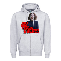 Heather Grey nooo wire hangers.. ever!!! vintage mommie dearest quote print Zipper Hoodie - lanVoArt