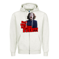 Oatmeal Heather nooo wire hangers.. ever!!! vintage mommie dearest quote print Zipper Hoodie - lanVoArt