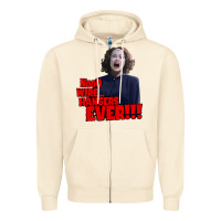 Sandshell nooo wire hangers.. ever!!! vintage mommie dearest quote print Zipper Hoodie - lanVoArt