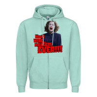 Seafoam nooo wire hangers.. ever!!! vintage mommie dearest quote print Zipper Hoodie - lanVoArt