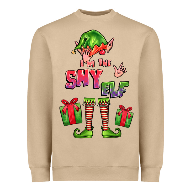 Im The Shy Elf Elf Heavyweight Sweatshirt by FaDigitalArtStudio | Teevron