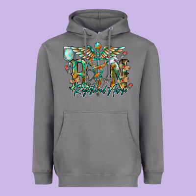 Registered Nurse Heavyweight Hoodie Designed By Racoondesign