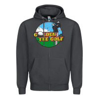 Smoke golden tee golf Zipper Hoodie - lanVoArt