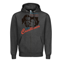 Charcoal Heather casablanca Zipper Hoodie - lanVoArt