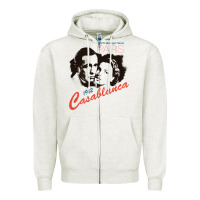 Oatmeal Heather casablanca Zipper Hoodie - lanVoArt