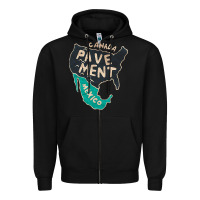 Black pavement Zipper Hoodie - lanVoArt
