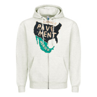 Oatmeal Heather pavement Zipper Hoodie - lanVoArt