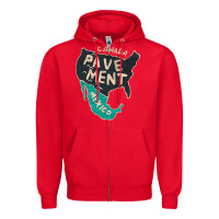Red pavement Zipper Hoodie - lanVoArt