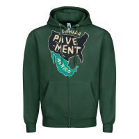 Sports Green pavement Zipper Hoodie - lanVoArt