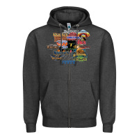 Charcoal Heather cedar point roller coaster  designer Zipper Hoodie - lanVoArt