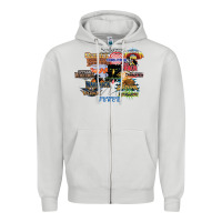 Dove Grey cedar point roller coaster  designer Zipper Hoodie - lanVoArt
