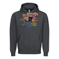 Smoke cedar point roller coaster  designer Zipper Hoodie - lanVoArt