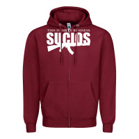 Burgundy king lil g merch sucios originals Zipper Hoodie - lanVoArt