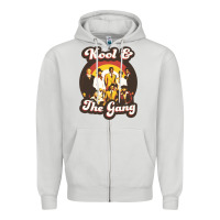 Dove Grey kool and the gang 70s funky soul Zipper Hoodie - lanVoArt