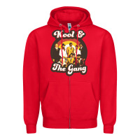 Red kool and the gang 70s funky soul Zipper Hoodie - lanVoArt