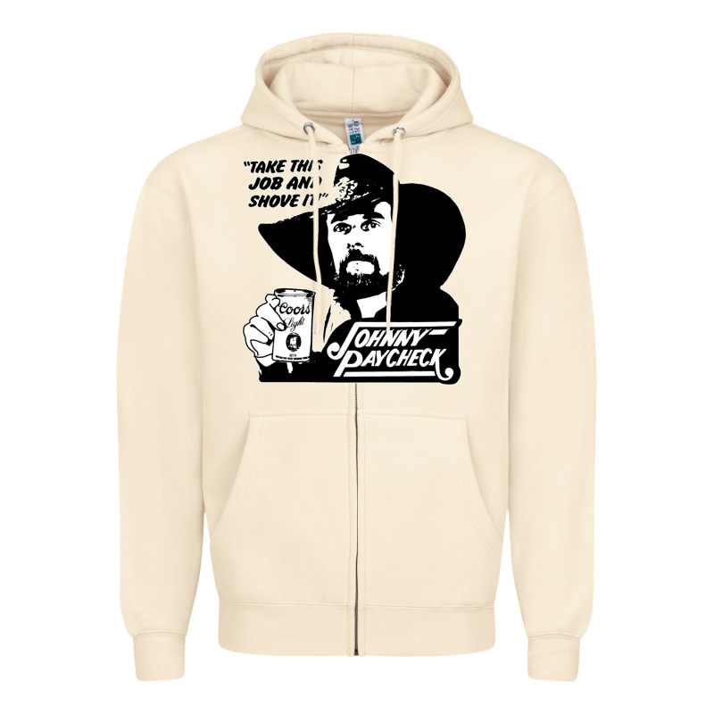 Johnny Paycheck Shirt Take This Job And Shove It Vintage Country Music Zipper Hoodie by lanVoArt | Teevron