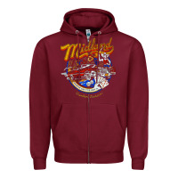 Burgundy midland drinking problem Zipper Hoodie - lanVoArt