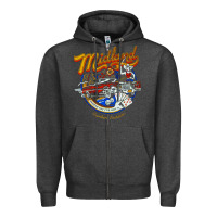 Charcoal Heather midland drinking problem Zipper Hoodie - lanVoArt