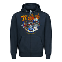 Navy midland drinking problem Zipper Hoodie - lanVoArt