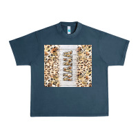 Midnight Navy mother's day nana leopard tumbler tbs Urban Heavy Tee - TumblerDesignByShophia