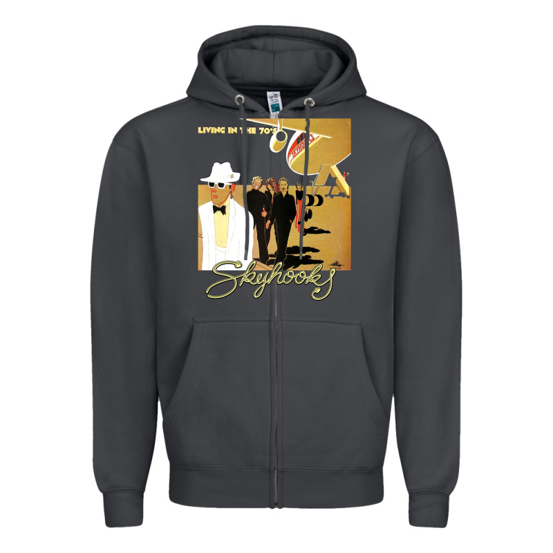 Ausrock 08 Skyhooks Vintage Living In The 70's Zipper Hoodie by lanVoArt | Teevron