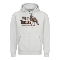 Dove Grey wild turkey bourbon Zipper Hoodie - lanVoArt