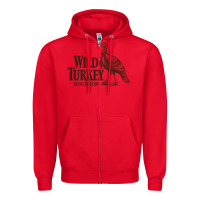 Red wild turkey bourbon Zipper Hoodie - lanVoArt