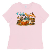 Bubblegum Pink Cutest Pumpkin In The Patch Ladies Tee - LillyAllenDesigns