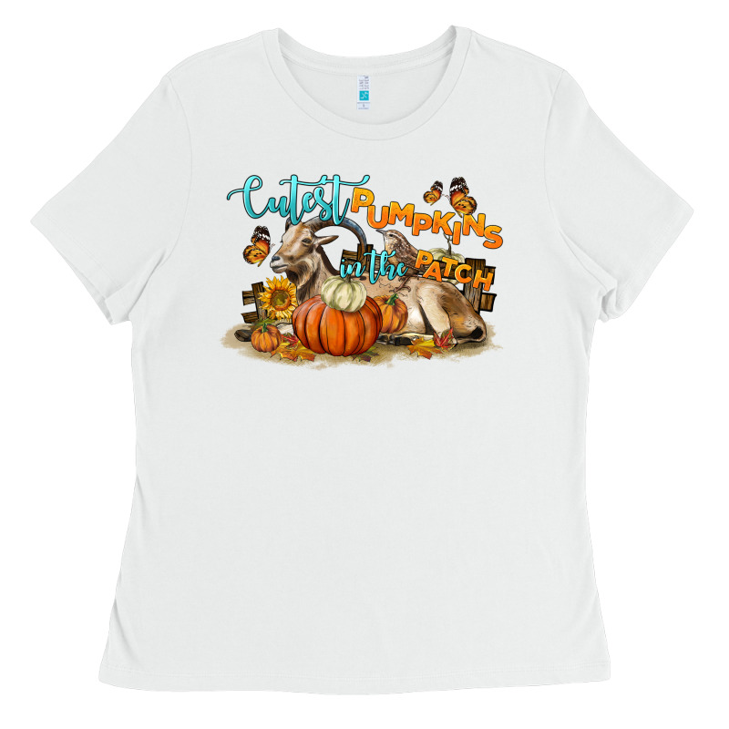 Cutest Pumpkin In The Patch Ladies Tee by LillyAllenDesigns | Teevron