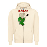 Sandshell babar the elephant Zipper Hoodie - lanVoArt