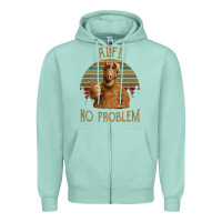 Seafoam alf alien no problem vintage Zipper Hoodie - lanVoArt