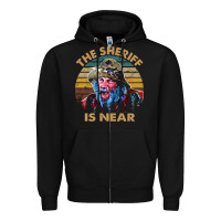Black the sheriff is near blazing art saddles do it vintage gift for fans Zipper Hoodie - lanVoArt