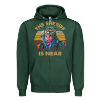 Sports Green the sheriff is near blazing art saddles do it vintage gift for fans Zipper Hoodie - lanVoArt