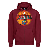 Burgundy case tractor shirt Zipper Hoodie - lanVoArt