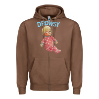 Chestnut drowsy doll Zipper Hoodie - lanVoArt